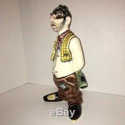Mexican CANTINFLAS Ceramic Tequila Decanter Liquor Bottle Mexico Rare Vintage