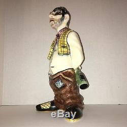 Mexican CANTINFLAS Ceramic Tequila Decanter Liquor Bottle Mexico Rare Vintage