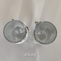 Mexican Set Of White Artisanal Tequila Bottle And Shot Glass Handmade In Mexico