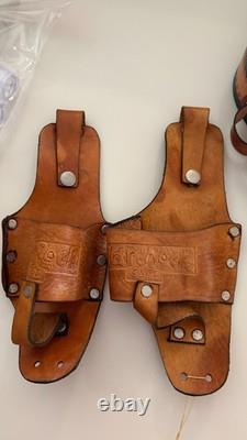 Mexican leather belt Tequila Bandolier belt 42 with shot glasses and all