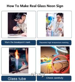 Mexico Tequila Alcohol Bar Open 20x16 Neon Light Sign Lamp Cocktail Real Glass