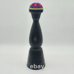 Mezcal Clase Azul Durango Joven Tequila 750ml Empty Bottle Beaded Stopper Black