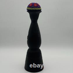 Mezcal Clase Azul Durango Joven Tequila 750ml Empty Bottle Beaded Stopper Black