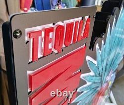 Mi Campo Tequila 21x25 Lighted Sign Lit Skull Heart Hands Light with Adapter Plug
