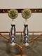 Mignonne Gavigan Signed Tequila Bottle/lime Embroidered Earrings