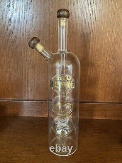Milagro Tequila Romance Reposado Anejo Rare Handblown Glass Bottle-empty