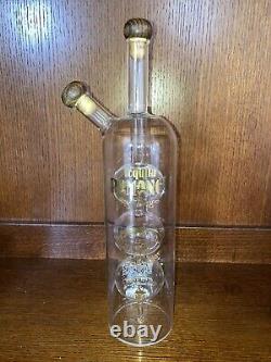 Milagro Tequila Romance Reposado Anejo Rare Handblown Glass Bottle-empty