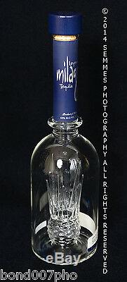 Milagros Reposado Tequila Bottle LTD Numbered HAND blown bottle 750 ml Beautiful