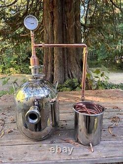 Mini Stovetop Thumper / whiskey still -Moonshine rum brandy tequila -5 gallon