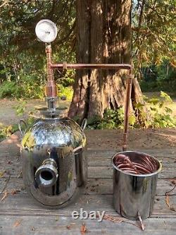 Mini Stovetop Thumper / whiskey still -Moonshine rum brandy tequila -5 gallon