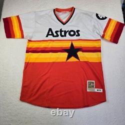 Mitchell & Ness 1975 Houston Astros Jose Cruz Jersey Size XXL Tequila Sunrise