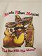Monte Alban Mezcal Tequila T-shirt Adult White Xl Worm Mexican Sombrero Alcohol