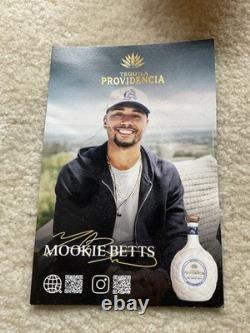 Mookie Betts signed Bottle Collectible LA Dodgers Providencia Tequila BAS Boston