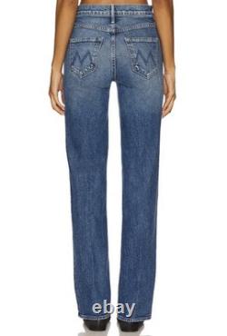 Mother The Kick It High-Rise Straight Leg Jeans in Tequila Sunrise Size 32 $248