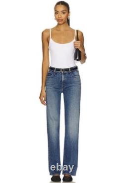 Mother The Kick It High-Rise Straight Leg Jeans in Tequila Sunrise Size 32 $248