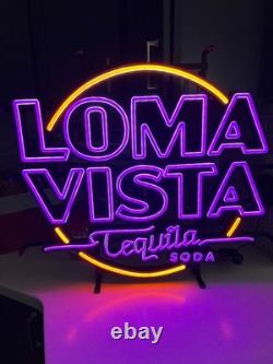 NEW Loma Vista Tequila Soda Neon Sign 22x24