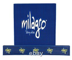 NEW MILAGRO Tequila Bar Mats / Napkin Caddy/ Garnish Tray/ Shaker Tins/ Straws