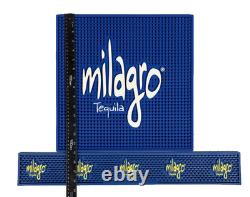 NEW MILAGRO Tequila Bar Mats / Napkin Caddy/ Garnish Tray/ Shaker Tins/ Straws