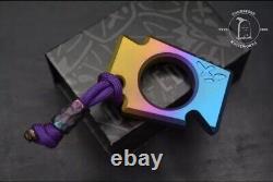 NEW OEGEDC Keystone Bottle Opener V2 Tequila Sunrise Ti with Matching Custom Bead