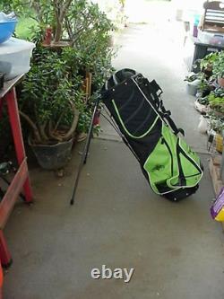 NEW OGIO VAPORLITE 8 WAY Stand Golf Bag TEQUILA PATROU LOGO BRIGHT GREEN