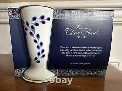 NEW Tequila Clase Azul 2 Artisanal snifter (shot) glasses hand painted pair