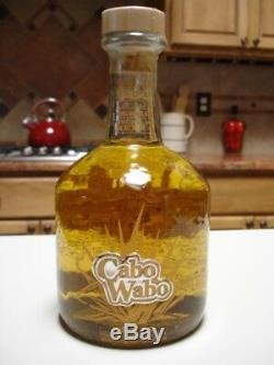 NOS Cabo Wabo Anejo Tequila Bottle Sammy Hagar Liquor Bottle 750 ML ANEJO