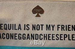 NWOT Kate Spade Tequila Is Not My Friend Gia Pouch Clutch HTF