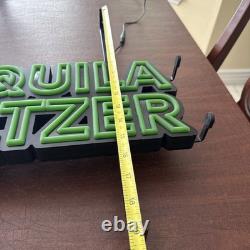 NWOT XL Neon Lime Green Electric Sign-Tequila seltzer Hornitos 25 L X 19W