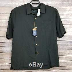 NWT Men's Tommy Bahama Embroidered XL 100% SILK SS Shirt TEQUILA MOCKING PARROT