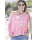 Nwt Wooden Ships Salt Tequila Lime V Neck Cotton Pink Sz S/m