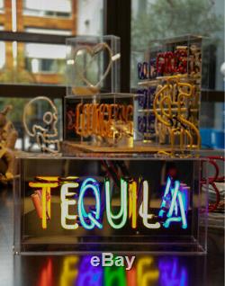 Neon LED Light Up Sign -TEQUILA Acrylic Light Box Bar Sign MULTI-COLOUR Neon
