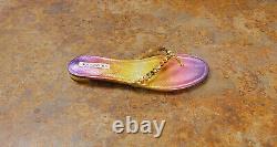 New! Aquazzura'Tequila' Crystal Flip Flop Sandal Size 9.5 US 39.5 Eur MSRP $595