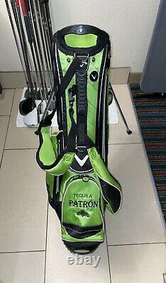 New Callaway Golf Tequila Patron Green/Black Carry Stand Bag with Rain Cover