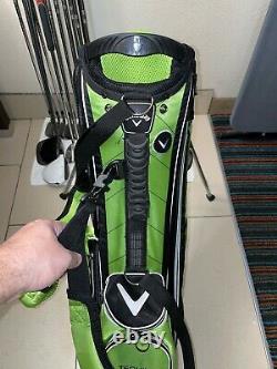 New Callaway Golf Tequila Patron Green/Black Carry Stand Bag with Rain Cover