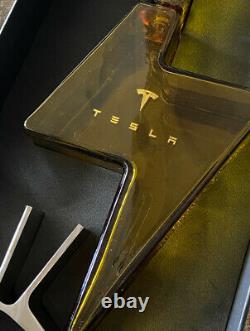 New Collector's edition. Tesla Tequila Bottle With Stand & Box DECANTER ONLY