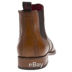 New Mens Jeffery West Tan Jb 52 Chelsea Leather Boots Pull On
