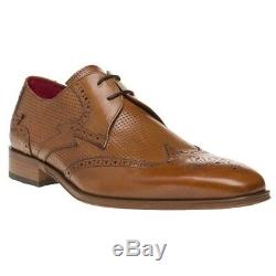 New Mens Jeffery West Tan Jb 84 Leather Shoes Brogue Lace Up