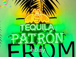 New Patrón Patron Tequila Beer HD ViVid Neon Sign 20x16 Light Visual Artwork