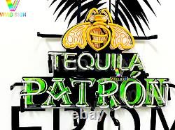 New Patrón Patron Tequila Beer HD ViVid Neon Sign 20x16 Light Visual Artwork