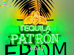 New Patrón Tequila Bee Lamp Neon Light Sign 20x16 With HD Vivid Printing