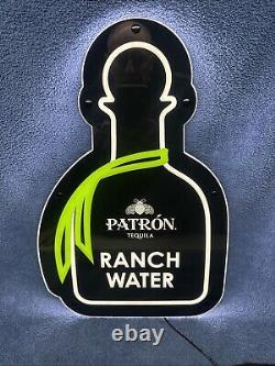 New Patron Tequila Light Up Led Sign Ranch Water 17 X 11