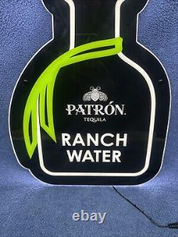 New Patron Tequila Light Up Led Sign Ranch Water 17 X 11