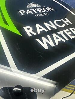 New Patron Tequila Light Up Led Sign Ranch Water 17 X 11
