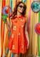 New! Queen Of Sparkles Orange Tequila Drink Icon Collared Dress