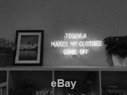 New Tequila Makes My Clothes Come Off Neon Sign Wall Decor Art With Dimmer