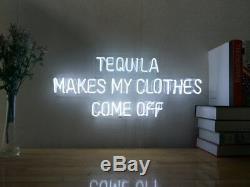 New Tequila Makes My Clothes Come Off Neon Sign Wall Decor Artwork With Dimmer
