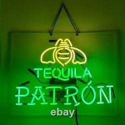 New Tequila Patron Wall Decor Artwork Acrylic Real Glass Neon Light Sign 20x16