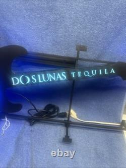 Nib Dos Lunas Tequila Light Up Led & Neon Guitar Sign 38 X 16 Color Changing