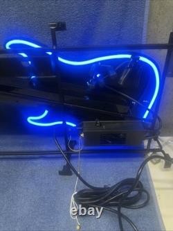Nib Dos Lunas Tequila Light Up Led & Neon Guitar Sign 38 X 16 Color Changing