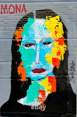 ORIGINAL Pop Art TEQUILA SENORITA PAINTING 12x 21 SWARTZMILLER DNA SIGNED wall